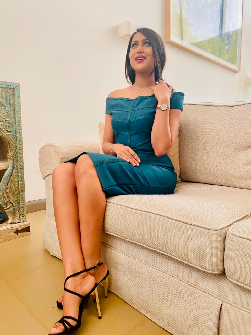 Bardot neck bandage dress in colour teal