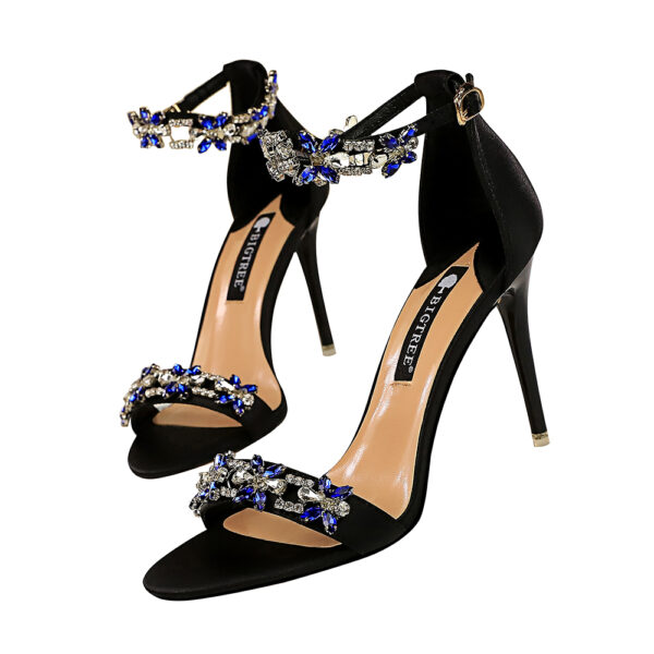 High Quality Luxury Pencil Stiletto Heels with crystal embellishment