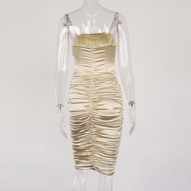 Ruched Bustier Bodycon Dress