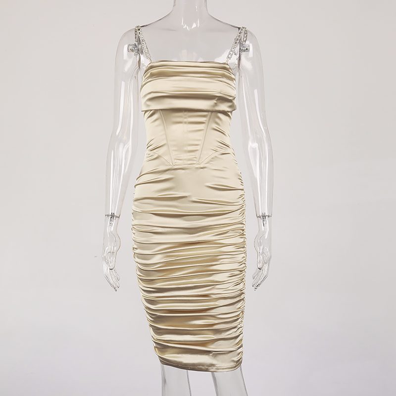 Ruched Bustier Bodycon Dress