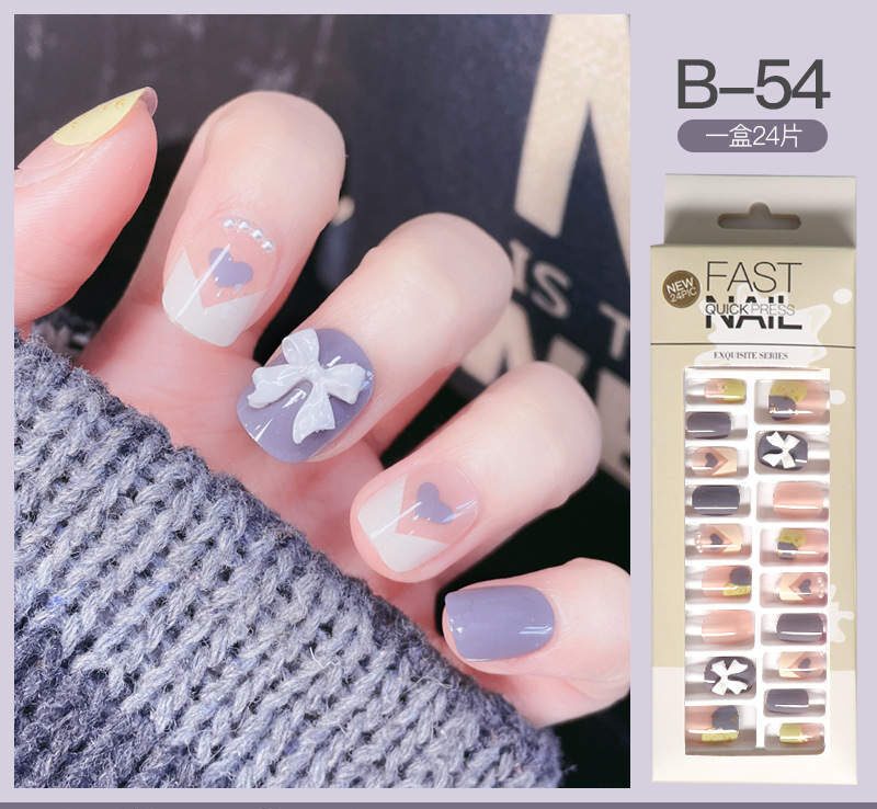 Press on Fake Nails Box of 24 pieces