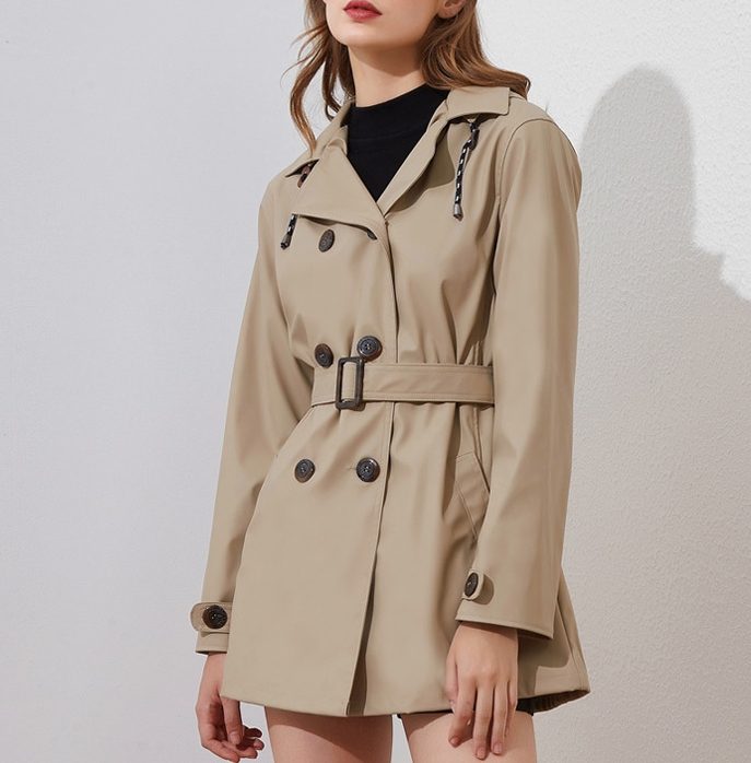 Ladies' Soft and luxurious Trench Coats with Hood