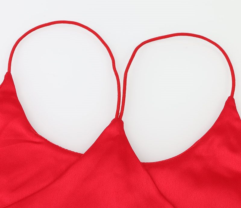 Halter Neck Silk Vest Top