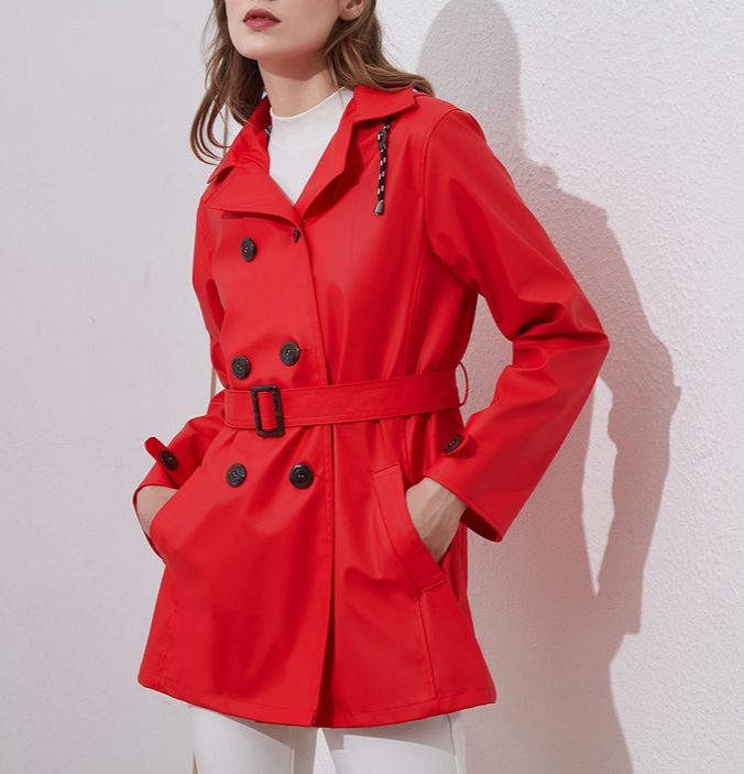 Ladies' Soft and luxurious Trench Coats with Hood