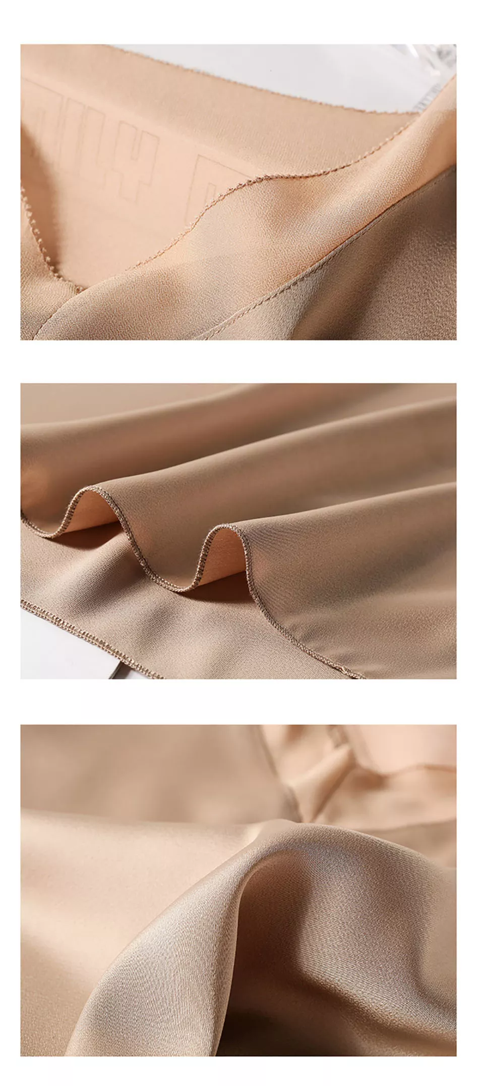 Chiffon and Silk V-neck Blouse