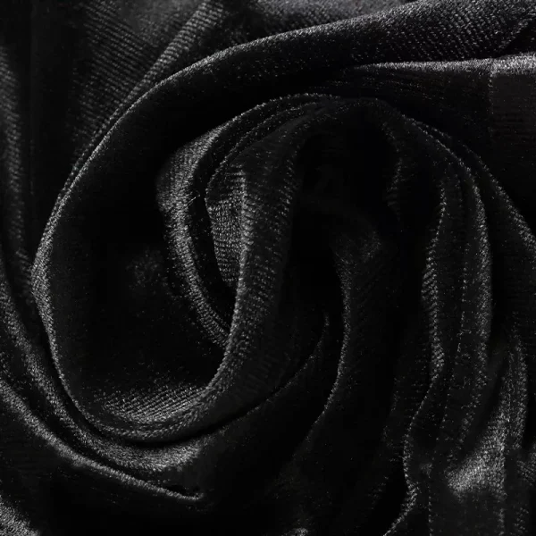Bandeau Black Velvet Mini Party Dress