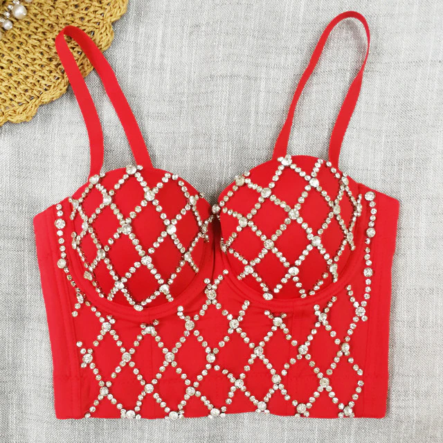 High Quality Bling Corset Tops