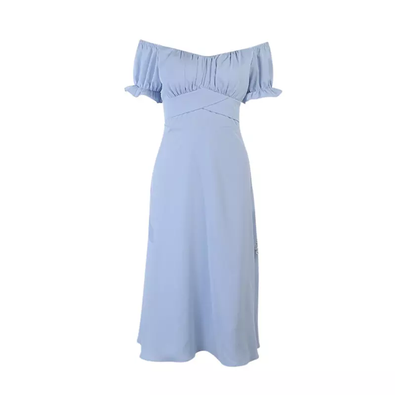 Off Shoulder Delicate Chiffon Summer Dress