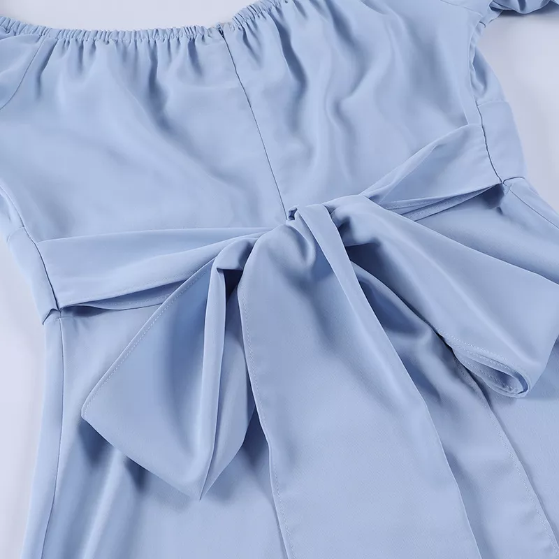 Off Shoulder Delicate Chiffon Summer Dress