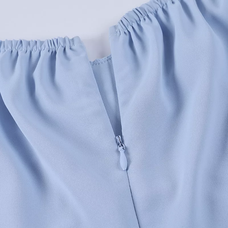 Off Shoulder Delicate Chiffon Summer Dress